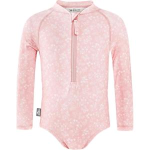 JAN & JUL Long Sleeve 1-pc Girls’ UV Swim-Suit Rash Guard (Baby, Toddler, Kids)(Pink Prairie)