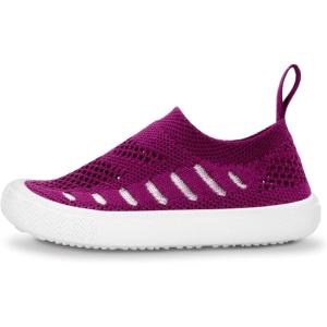 JAN & JUL Machine Washable Knit Shoes | Breathable Light-Weight Sneakers (Baby/Toddler/Little Kid)(Breeze Knit Shoes: Orchid)