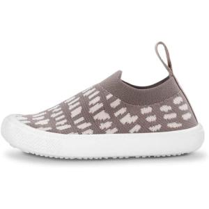 JAN & JUL Machine Washable Knit Shoes | Breathable Light-Weight Sneakers (Baby/Toddler/Little Kid)(Graphic Knit Shoes: Pebbles)