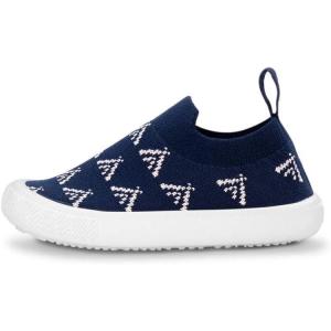 JAN & JUL Machine Washable Knit Shoes | Breathable Light-Weight Sneakers (Baby/Toddler/Little Kid)(Graphic Knit Shoes: Summer Camp)