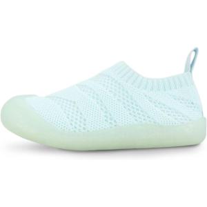 JAN & JUL Machine Washable Knit Shoes | Breathable Light-Weight Sneakers (Baby/Toddler/Little Kid)(Jelly Jumper Flow Shoes: Mint)