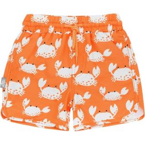 JAN & JUL UV Swim Shorts and Long Sleeve UV Shirt for Toddlers(Swim Shorts: Crabby Crab)
