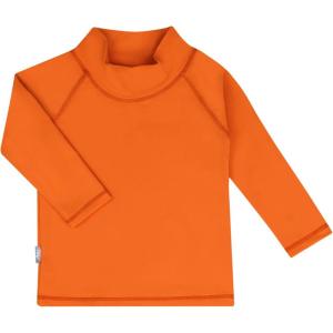 JAN & JUL UV Swim Shorts and Long Sleeve UV Shirt for Toddlers(Uv Shirt: Tangerine)