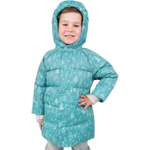 JAN & JUL Waterproof Insulated Puffy Coat for Toddlers and Kids(Waterproof: Green Grove)