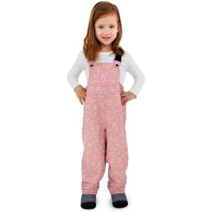 JAN & JUL Waterproof Snow Bib Pants with Fleece-Lining, Overalls for Toddlers and Kids(Cozy-dry: Prarie Flowers)