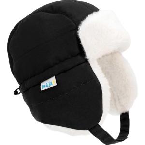 JAN & JUL Waterproof Winter Hat for Babies and Kids(Black)