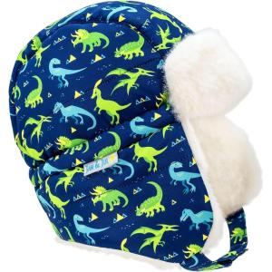 JAN & JUL Waterproof Winter Hat for Babies and Kids(Dinoland – No Toggle)