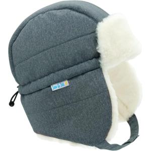 JAN & JUL Waterproof Winter Hat for Babies and Kids(Heather Grey)