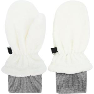 JAN & JUL Winter Fleece Mittens for Baby and Toddler(Cream)