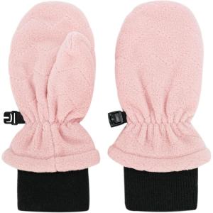 JAN & JUL Winter Fleece Mittens for Baby and Toddler(Dusty Pink)