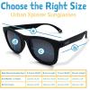 JAN & JUL Baby Toddler Kids’ Flexible UV-400 Polarized Sun-glasses with Strap for Girls Boys(Black)
