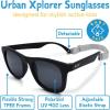 JAN & JUL Baby Toddler Kids’ Flexible UV-400 Polarized Sun-glasses with Strap for Girls Boys(Black)