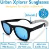 JAN & JUL Baby Toddler Kids’ Flexible UV-400 Polarized Sun-glasses with Strap for Girls Boys(Black Aurora)