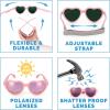 JAN & JUL Baby Toddler Kids’ Flexible UV-400 Polarized Sun-glasses with Strap for Girls Boys(Frosty Lavender Heart Aurora)