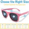JAN & JUL Baby Toddler Kids’ Flexible UV-400 Polarized Sun-glasses with Strap for Girls Boys(Frosty Mint Aurora)