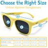 JAN & JUL Baby Toddler Kids’ Flexible UV-400 Polarized Sun-glasses with Strap for Girls Boys(Lemonade)