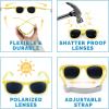 JAN & JUL Baby Toddler Kids’ Flexible UV-400 Polarized Sun-glasses with Strap for Girls Boys(Lemonade)