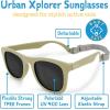 JAN & JUL Baby Toddler Kids’ Flexible UV-400 Polarized Sun-glasses with Strap for Girls Boys(Olive Khaki)