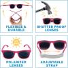 JAN & JUL Baby Toddler Kids’ Flexible UV-400 Polarized Sun-glasses with Strap for Girls Boys(Orchid)