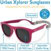 JAN & JUL Baby Toddler Kids’ Flexible UV-400 Polarized Sun-glasses with Strap for Girls Boys(Orchid)