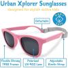 JAN & JUL Baby Toddler Kids’ Flexible UV-400 Polarized Sun-glasses with Strap for Girls Boys(Peachy Pink)