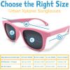 JAN & JUL Baby Toddler Kids’ Flexible UV-400 Polarized Sun-glasses with Strap for Girls Boys(Peachy Pink)