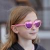 JAN & JUL Baby Toddler Kids’ Flexible UV-400 Polarized Sun-glasses with Strap for Girls Boys(Peachy Pink Heart Aurora)