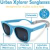JAN & JUL Baby Toddler Kids’ Flexible UV-400 Polarized Sun-glasses with Strap for Girls Boys(Sky Blue)