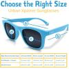JAN & JUL Baby Toddler Kids’ Flexible UV-400 Polarized Sun-glasses with Strap for Girls Boys(Sky Blue)