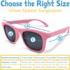 JAN & JUL Baby Toddler Kids’ Flexible UV-400 Polarized Sun-glasses with Strap for Girls Boys(Sky Blue Aurora)