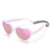 JAN & JUL Baby Toddler Kids’ Flexible UV-400 Polarized Sun-glasses with Strap for Girls Boys(Frosty Lavender Heart Aurora)