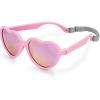 JAN & JUL Baby Toddler Kids’ Flexible UV-400 Polarized Sun-glasses with Strap for Girls Boys(Peachy Pink Heart Aurora)