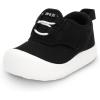 JAN & JUL Easy-On Toddler Shoes(Black Tie)