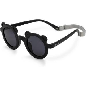 JAN & JUL Baby Toddler Kids’ Flexible UV-400 Polarized Sun-glasses with Strap for Girls Boys(Black Bear)