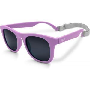 JAN & JUL Baby Toddler Kids’ Flexible UV-400 Polarized Sun-glasses with Strap for Girls Boys(Purple Popsicle)