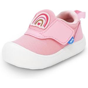 JAN & JUL Easy-On Toddler Shoes(Pink Rainbow)
