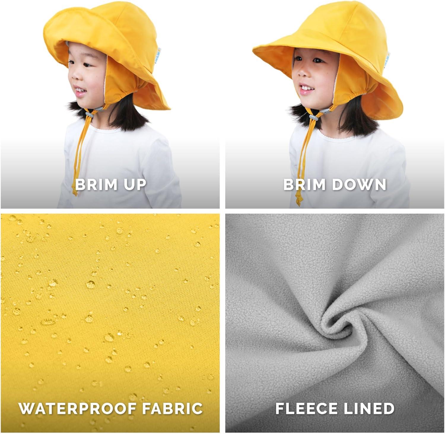imageJAN ampamp JUL Waterproof Rain Hat for Toddlers and KidsYellow