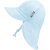 JAN & JUL Sun Soft Baby Cap | Cotton Neck Flap Hat for Littles(Baby Blue)