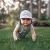 JAN & JUL Sun Soft Baby Cap | Cotton Neck Flap Hat for Littles(Grey)