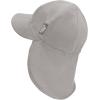 JAN & JUL Sun Soft Baby Cap | Cotton Neck Flap Hat for Littles(Grey)