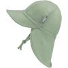 JAN & JUL Sun Soft Baby Cap | Cotton Neck Flap Hat for Littles(Juniper Green)