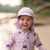 JAN & JUL Sun Soft Baby Cap | Cotton Neck Flap Hat for Littles(Lavender)