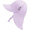 JAN & JUL Sun Soft Baby Cap | Cotton Neck Flap Hat for Littles(Lavender)