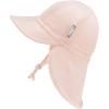 JAN & JUL Sun Soft Baby Cap | Cotton Neck Flap Hat for Littles(Light Pink)