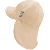 JAN & JUL Sun Soft Baby Cap | Cotton Neck Flap Hat for Littles(Oat)