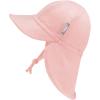 JAN & JUL Sun Soft Baby Cap | Cotton Neck Flap Hat for Littles(Rose Quartz)
