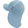 JAN & JUL Sun Soft Baby Cap | Cotton Neck Flap Hat for Littles(Stormy Blue)