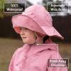 JAN & JUL Waterproof Rain Hat for Toddlers and Kids(Dusty Pink)