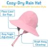 JAN & JUL Waterproof Rain Hat for Toddlers and Kids(Dusty Pink)