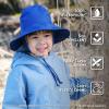 JAN & JUL Waterproof Rain Hat for Toddlers and Kids(Nebula Blue)